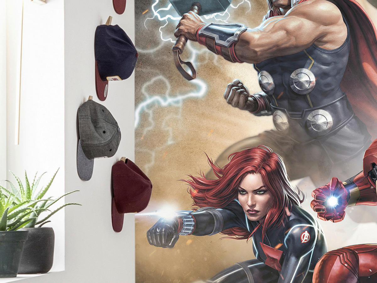 Komar Fototapete Avengers Superpower B/L: ca. 200x250 cm Avengers Superpower - (200,00/250,00cm) - Komar