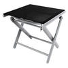 VCM Gartenhocker schwarz Aluminium B/H/T: ca. 40x40x45 cm Gartenhocker - schwarz/silber (40,00/40,00/45,00cm) - VCM