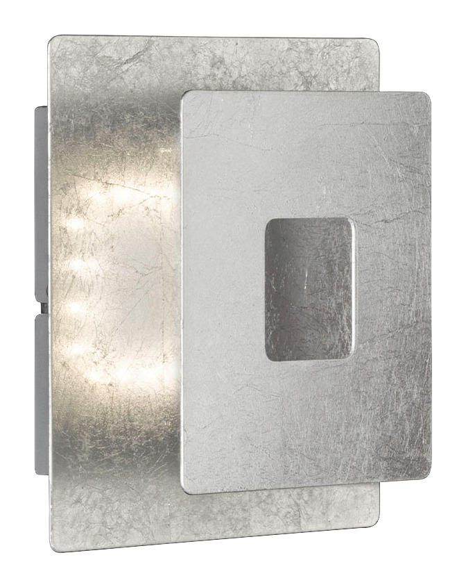 Wofi Leuchten Wandleuchte Ennis Silber Acryl Metall B/h/l: Ca. 18x6x18 Cm 1 Brennstellen Wandleuchte Ennis - silber (18,00/18,00/6,00cm)