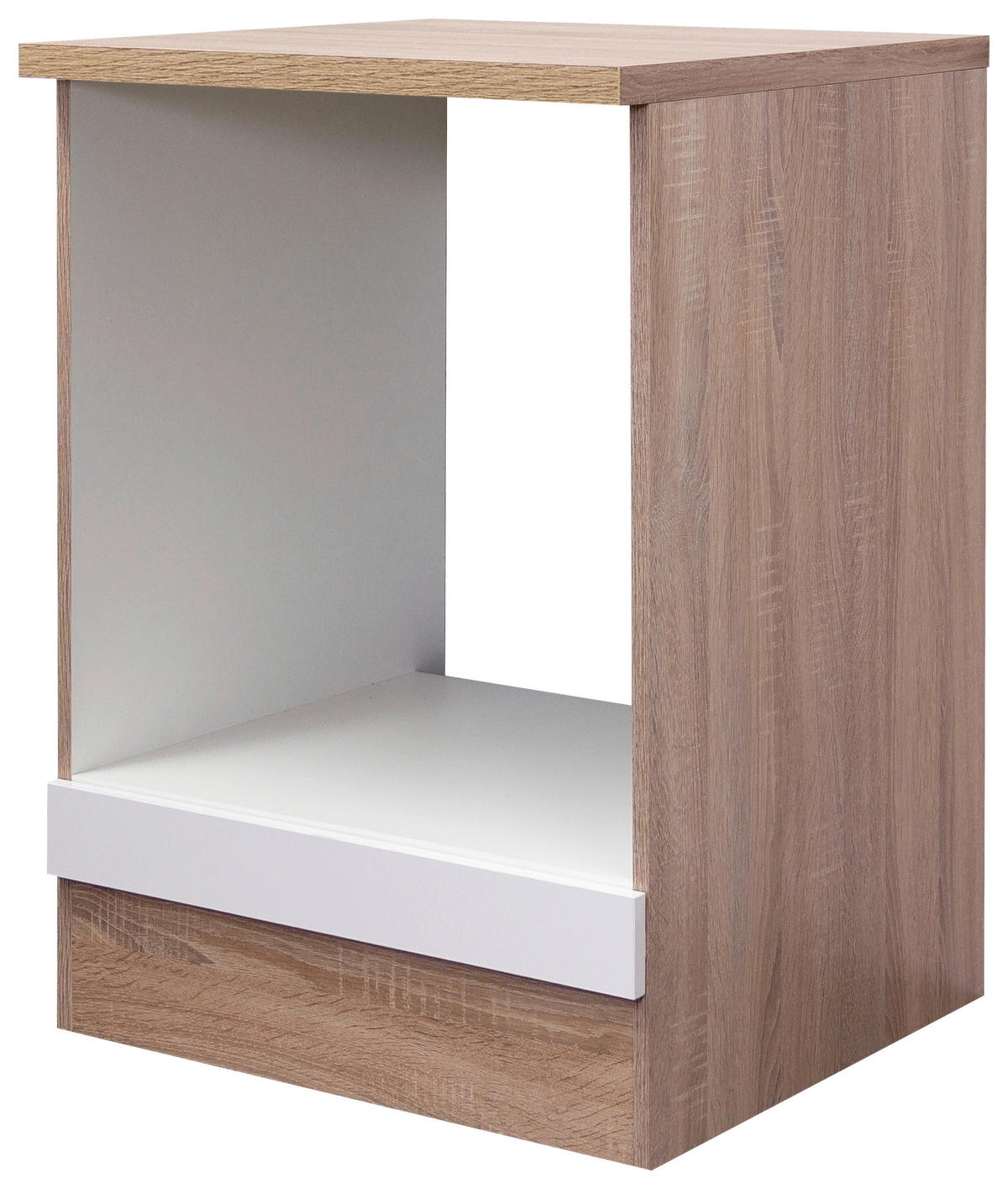 Herdumbauschrank Samoa weiß Eiche Nachbildung B/H/T: ca. 60x85x60 cm Samoa - Eiche/weiß (60,00/85,00/60,00cm) - Flex-Well