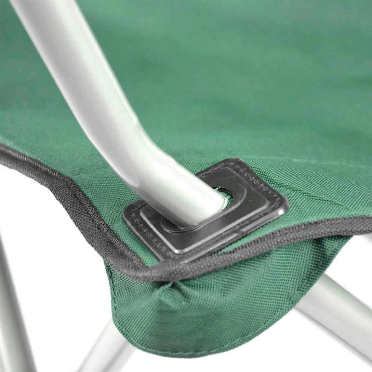 VCM Campingstuhl dunkelgrün Polyester-Mischgewebe B/H/T: ca. 60x100x60 cm Campingstuhl - dunkelgrün (60,00/100,00/60,00cm) - VCM