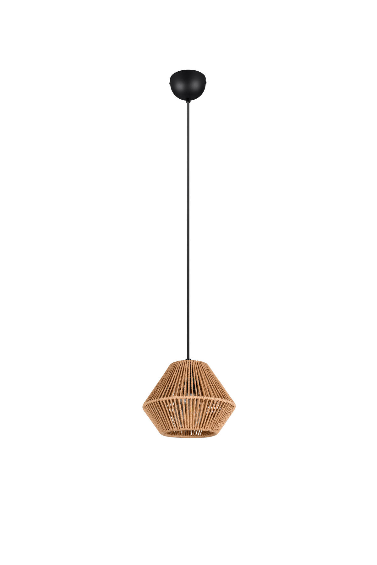 Reality Leuchten Pendelleuchte schwarz H: ca. 150 cm E27 1 Brennstellen Lucille - schwarz (150,00cm) - Reality Leuchten