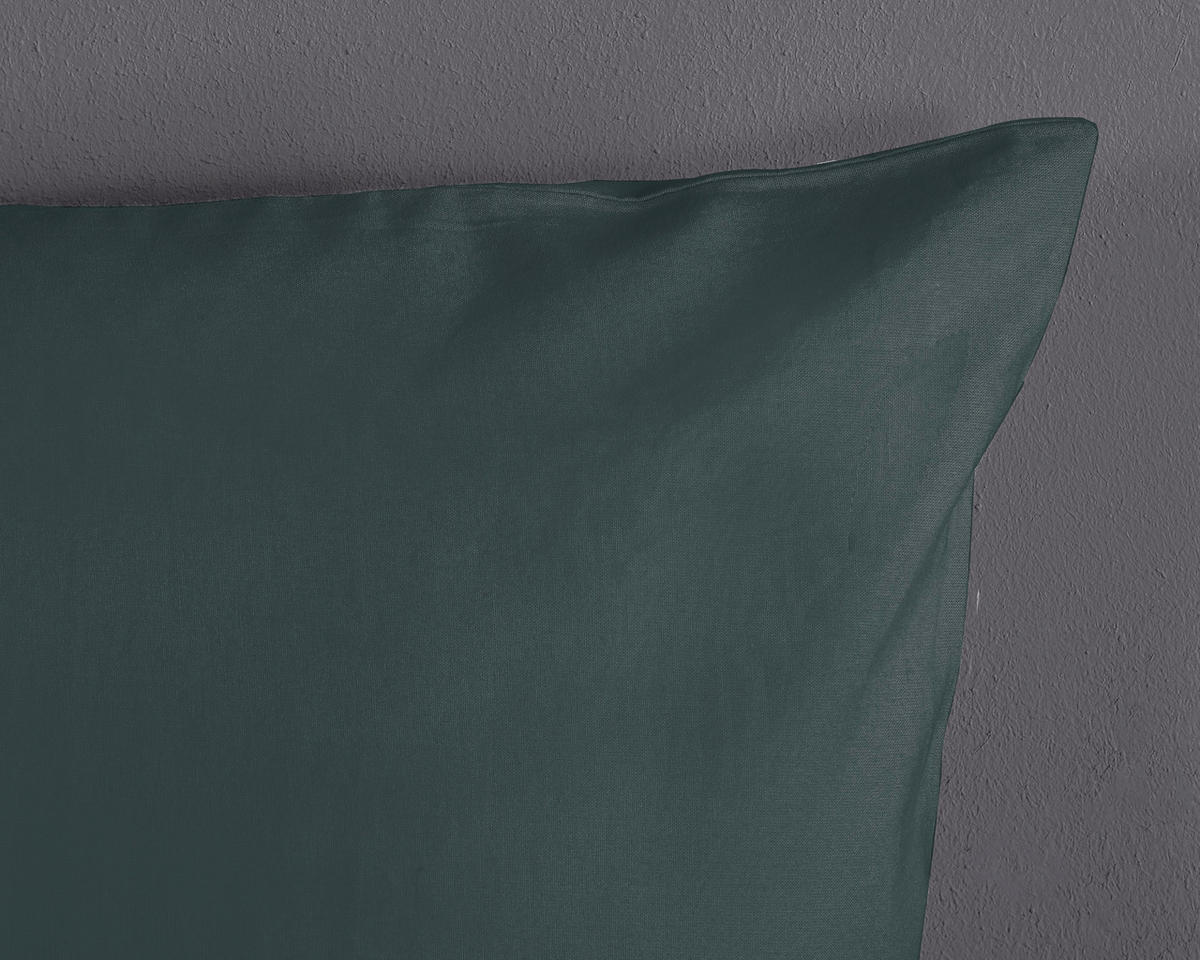 Baumwoll Bettwäsche Bettwäsche-Baumwolle_uni oli. grün - olive (135,00/200,00cm) - Good Morning