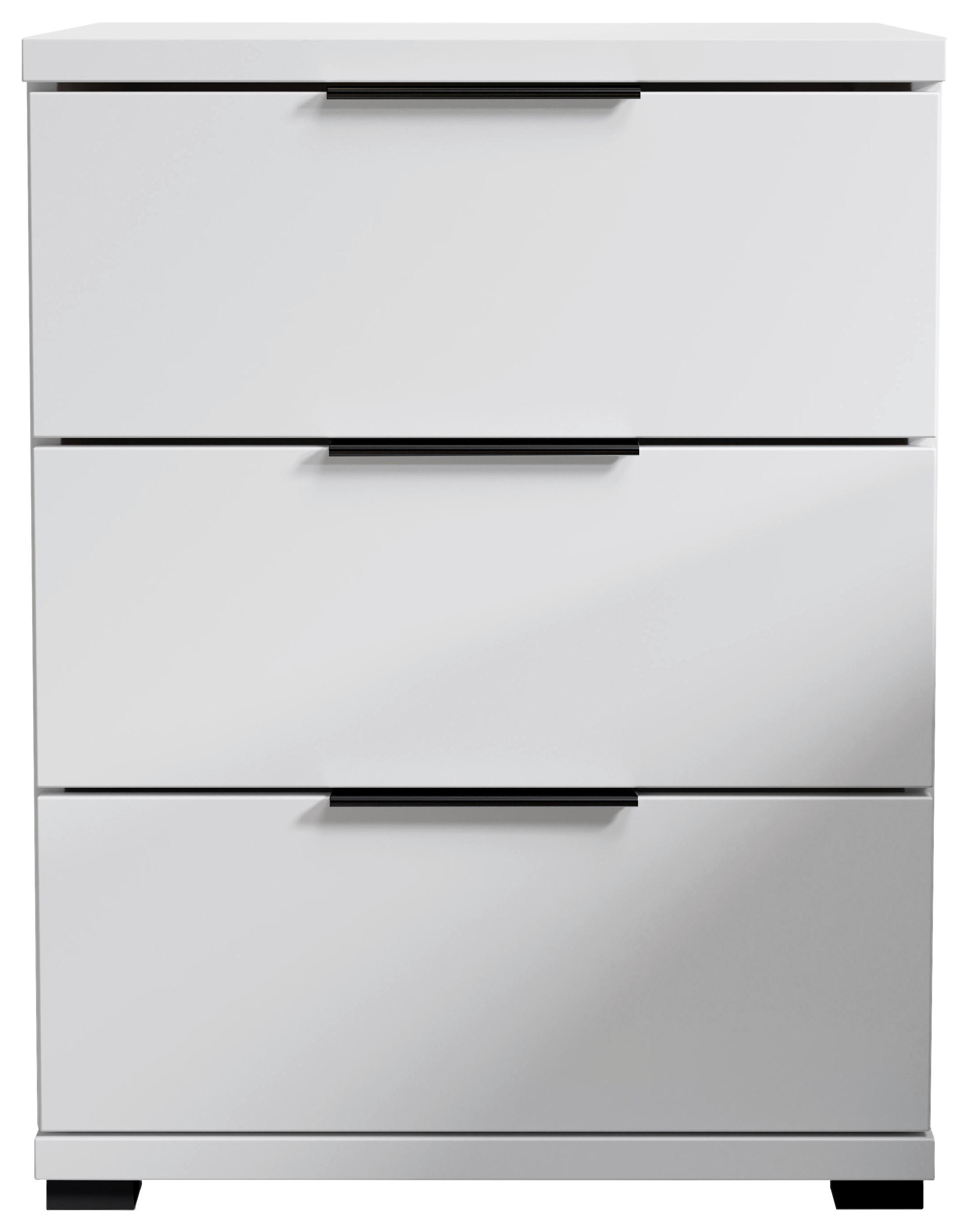 Thumbnail - Nachtkonsole Salermo weiß B/H/T: ca. 46x61x42 cm