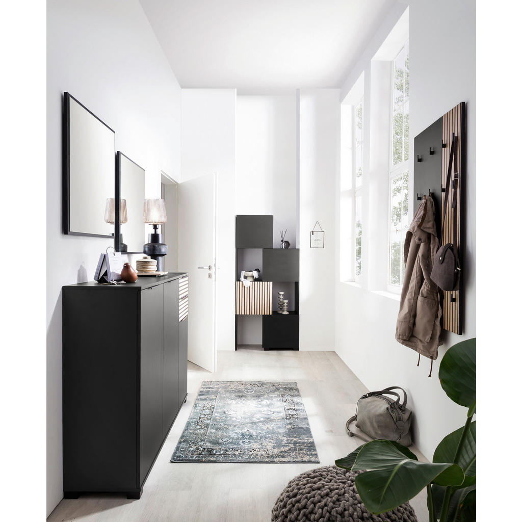 Thumbnail - Regal Alexa schwarz matt B/H/T: ca. 76x165,1x33,1 cm