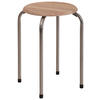 Stapelhocker Lilly Eiche Sonoma B/H/T: ca. 38x46x38 cm Lilly - Eiche/Alu (38,00/46,00/38,00cm)
