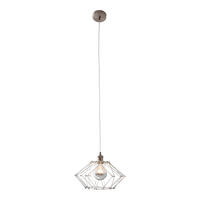 Näve Leuchten Pendelleuchte 6115359 silber Metall B/H/T: ca. 40x110x40 cm E27 1 Brennstellen Fyn - silber (40,00/110,00/40,00cm) - Näve Leuchten