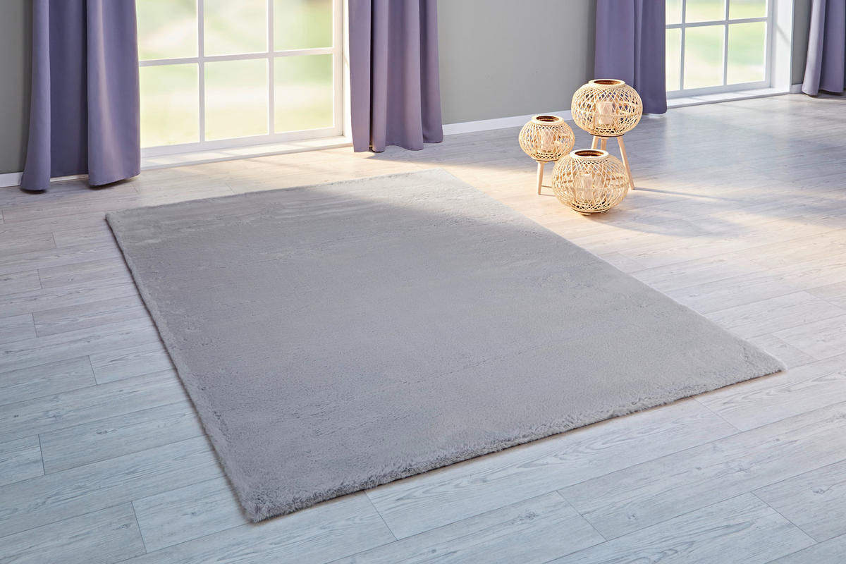Fellimitat Moyo silber B/L: ca. 120x160 cm Moyo - silber (120,00/160,00cm)