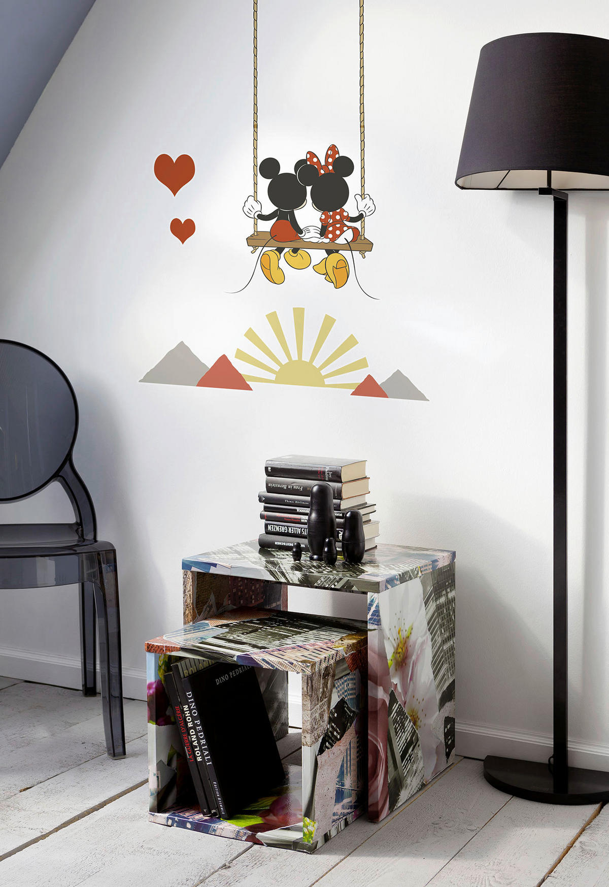 Komar Wandtattoo Mickey Swing  Mickey Swing B/L: ca. 50x70 cm Mickey Swing - (50,00/70,00cm) - Komar