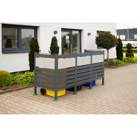 Westmann MülltonnenverkleidungBox Planum Box Planum - anthrazit (90,00/250,00/120,00cm) - Westmann