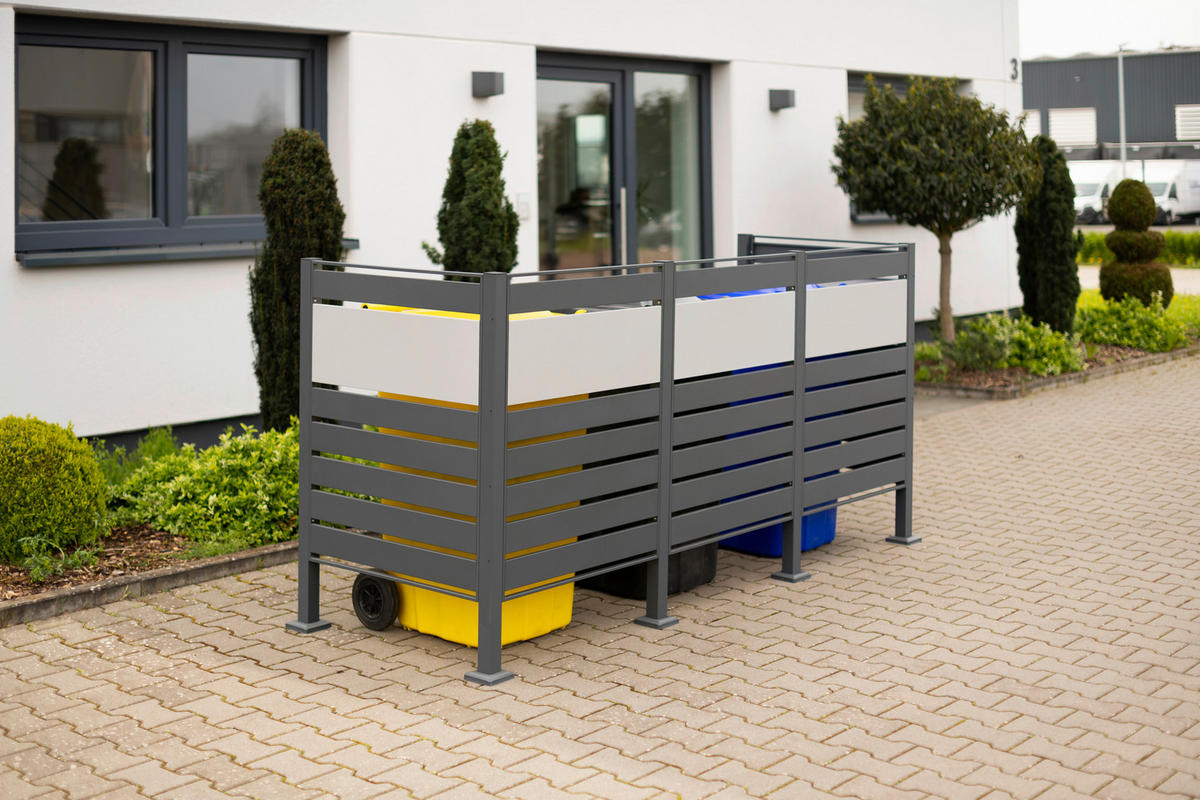 Westmann MülltonnenverkleidungBox Planum Box Planum - anthrazit (90,00/250,00/120,00cm) - Westmann