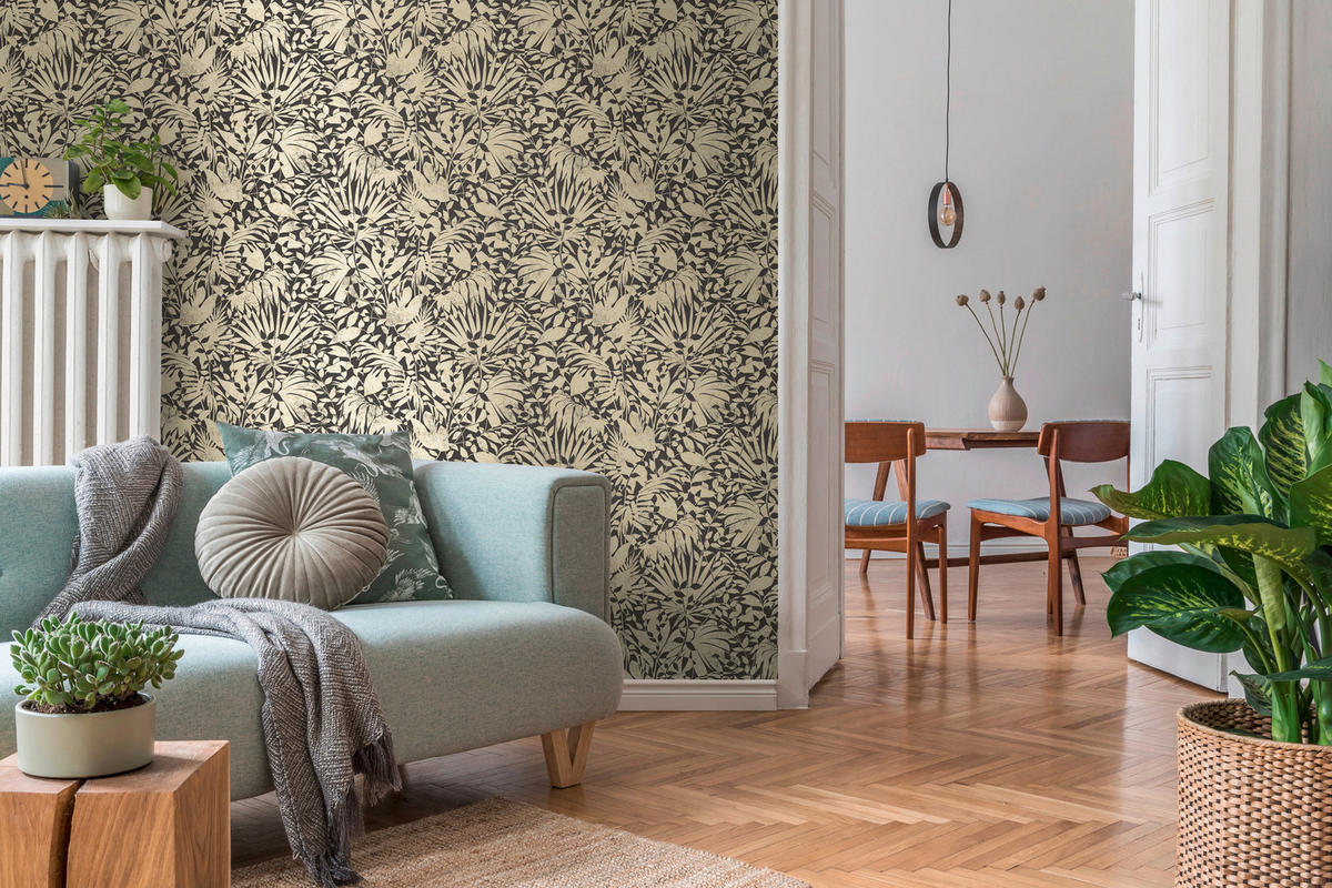 A.S.Création Vliestapete schwarz gold B/H/D: ca. 53x1005x8,5 cm Vliestapete - gold/schwarz (8,50/1005,00cm) - A.S.Creation