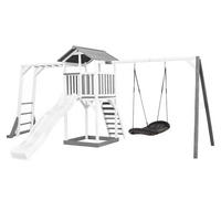 AXI Spielturm Beach Tower weiß B/H/L: ca. 519x242x349 cm Beach Tower - hellgrau/weiß (349,00/519,00/242,00cm) - AXI