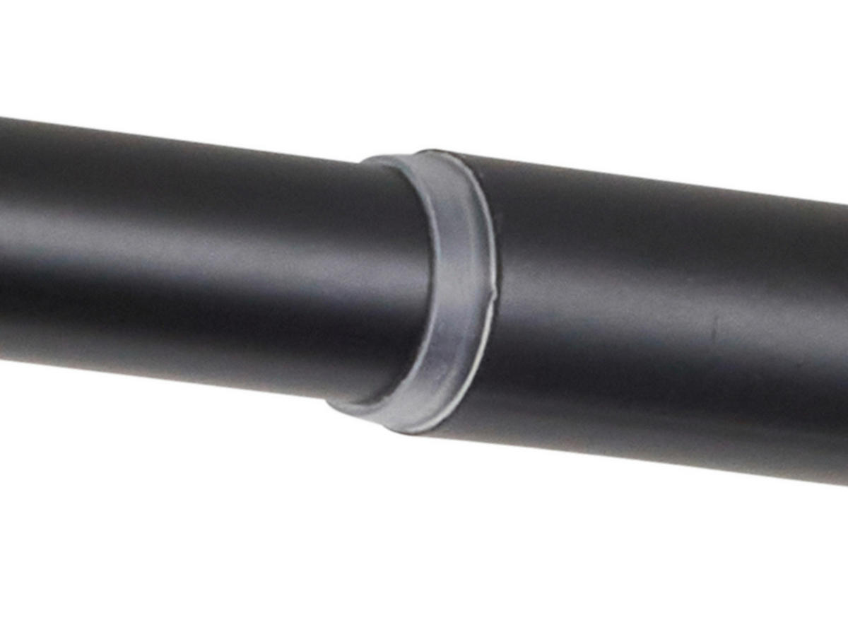 Stilgarnituren schwarz Metall L: ca. 400 cm ausziehbar von ca. 210 bis 400 cm 1.0 Läufe Teleskopgarnitur_2in1 - schwarz (400,00cm) - ondeco