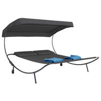 VCM Doppelliege Bindox grau Kunststoff B/H/T: ca. 130x137x200 cm Bindox - grau (130,00/137,00/200,00cm) - VCM