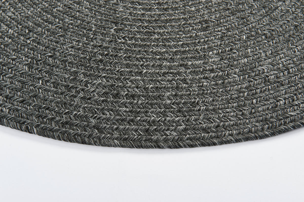 Flechtteppich Pudong anthrazit D: ca. 80 cm Pudong - anthrazit (80,00cm)