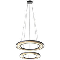GLOBO LED-Pendelleuchte RILAS 32372208X schwarz natur Bambus Metall H/D: ca. 150x56 cm 2.0 Brennstellen RILAS - natur/schwarz (56,00/150,00cm) - GLOBO