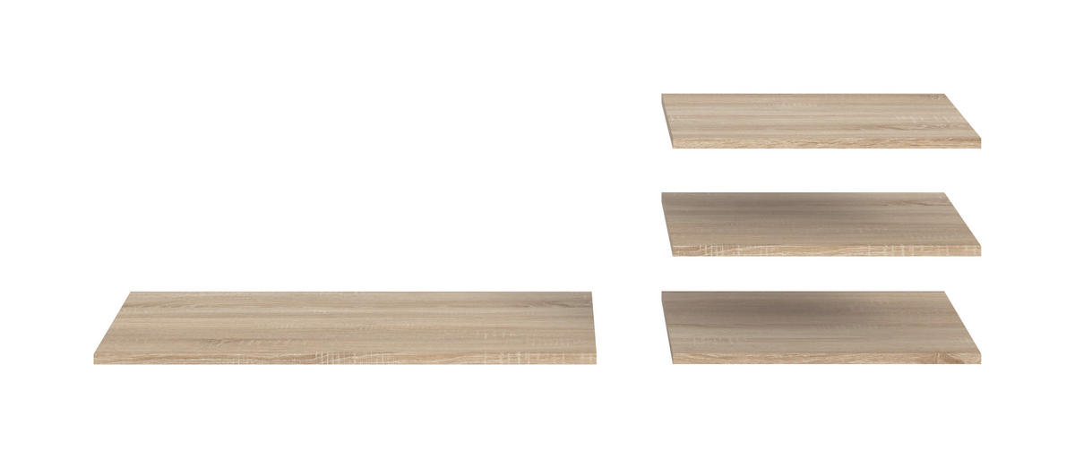 Einlegeböden-Set OAKLAND Eiche Sonoma B/H/T: ca. 78x1,6x48 cm OAKLAND - Eiche/Cashmere (78,00/1,60/48,00cm) - xonox.home