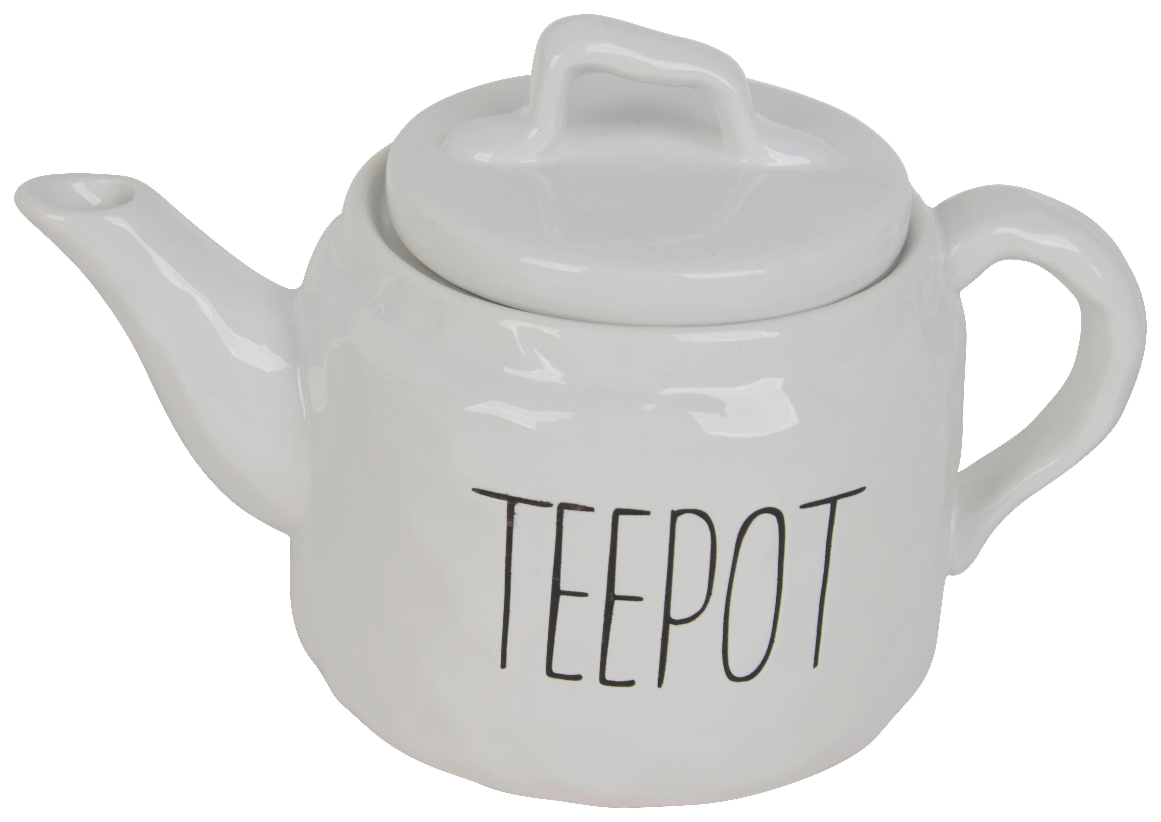 Küchenhelfer beige Keramik L: ca. 22,5 cm Teekanne - beige (22,50cm)