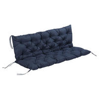 Outsunny Bankauflage blau Polyester B/H/L: ca. 150x8x98 cm Bankauflage - blau (98,00/150,00/8,00cm) - Outsunny