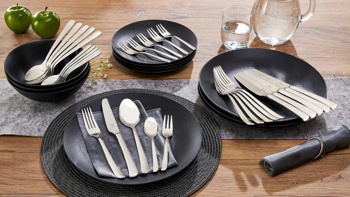 JUSTINUS Besteckset silber Edelstahl 30 tlg. Besteckset_Ventana_30tlg. - silber - JUSTINUS