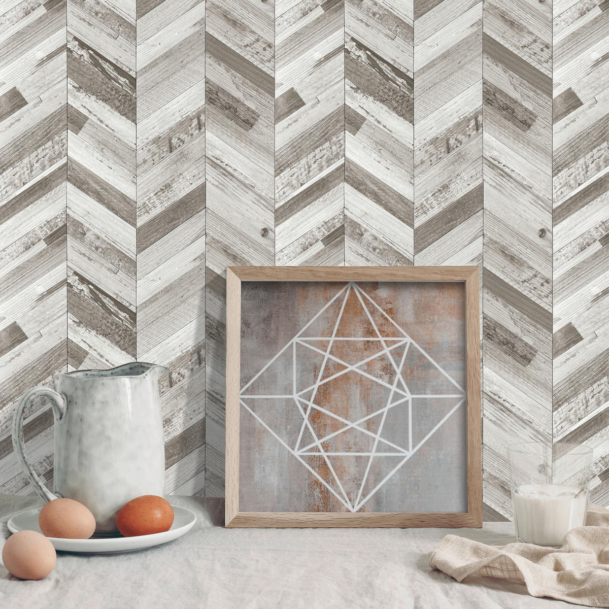 Wandfliesen grau B/L: ca. 25,3x29,7 cm Wandfliese_d-c-fix_selbstklebend - grau (25,30/29,70cm)
