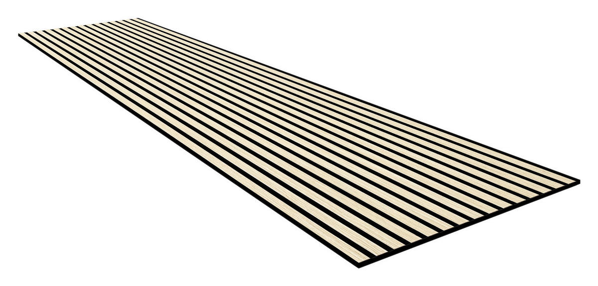 Wand-und Akustikpaneel Eiche L/B/H: ca. 244x60x1 cm pro Stück Akustikpaneel 244x60 Classic Oak - Eiche (244,00/60,00/1,00cm)