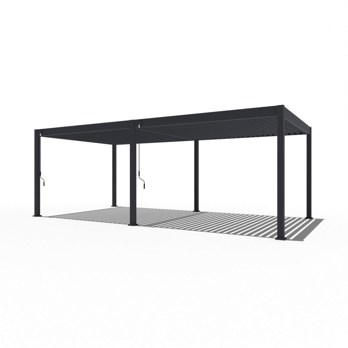 PergoLine Pergola Superior anthrazit Aluminium B/H/L: ca. 720x255x360 cm Superior - anthrazit (360,00/720,00/255,00cm) - PergoLine