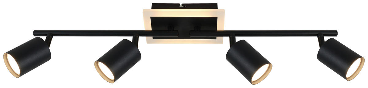 Spotbalken schwarz Metall B/H: ca. 73x10 cm 4 Brennstellen LED-Spotbalken_4flg.Akshan - schwarz (73,00/10,00cm)