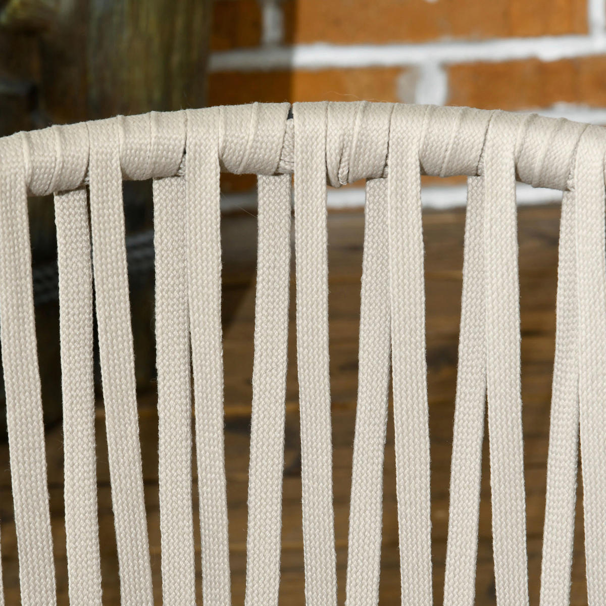 Outsunny Gartenstuhl grau Edelstahl B/H/L: ca. 60x57x71 cm Gartenstühle - grau (71,00/60,00/57,00cm) - Outsunny