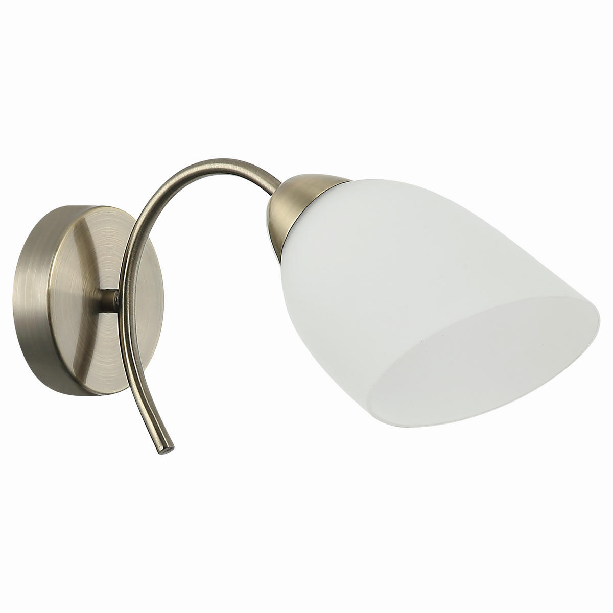 Lamkur Wandleuchte DONNA 45481 oxidgrün Metall Glas H/L: ca. 26x14 cm E27 1 Brennstellen Donna - oxidgrün (14,00cm) - Lamkur