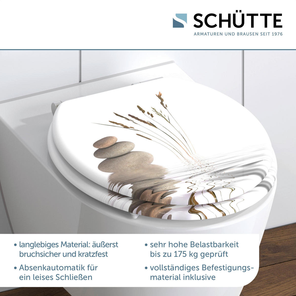 WC-Sitz BALANCE MDF B/H/T: ca. 43,5x5,5x37,5 cm BALANCE - (43,50/5,50/37,50cm) - SCHÜTTE