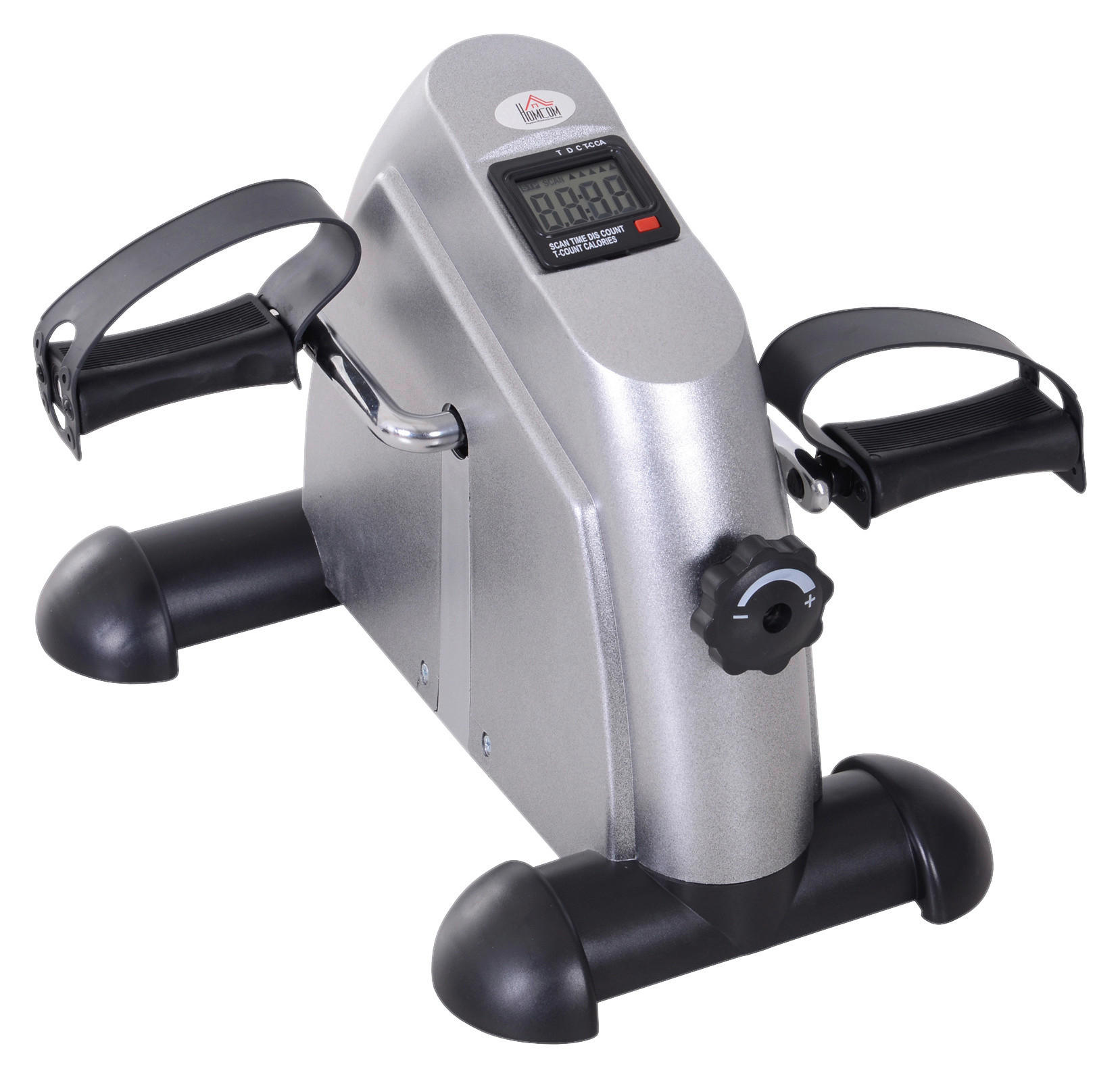 HOMCOM Pedaltrainer silber Metall B/H/T: ca. 39x31x40 cm