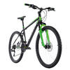 KS-Cycling Mountain-Bike Hardtail Xtinct schwarz ca. 26 Zoll Xtinct - schwarz/grün (42,00cm) - KS-Cycling