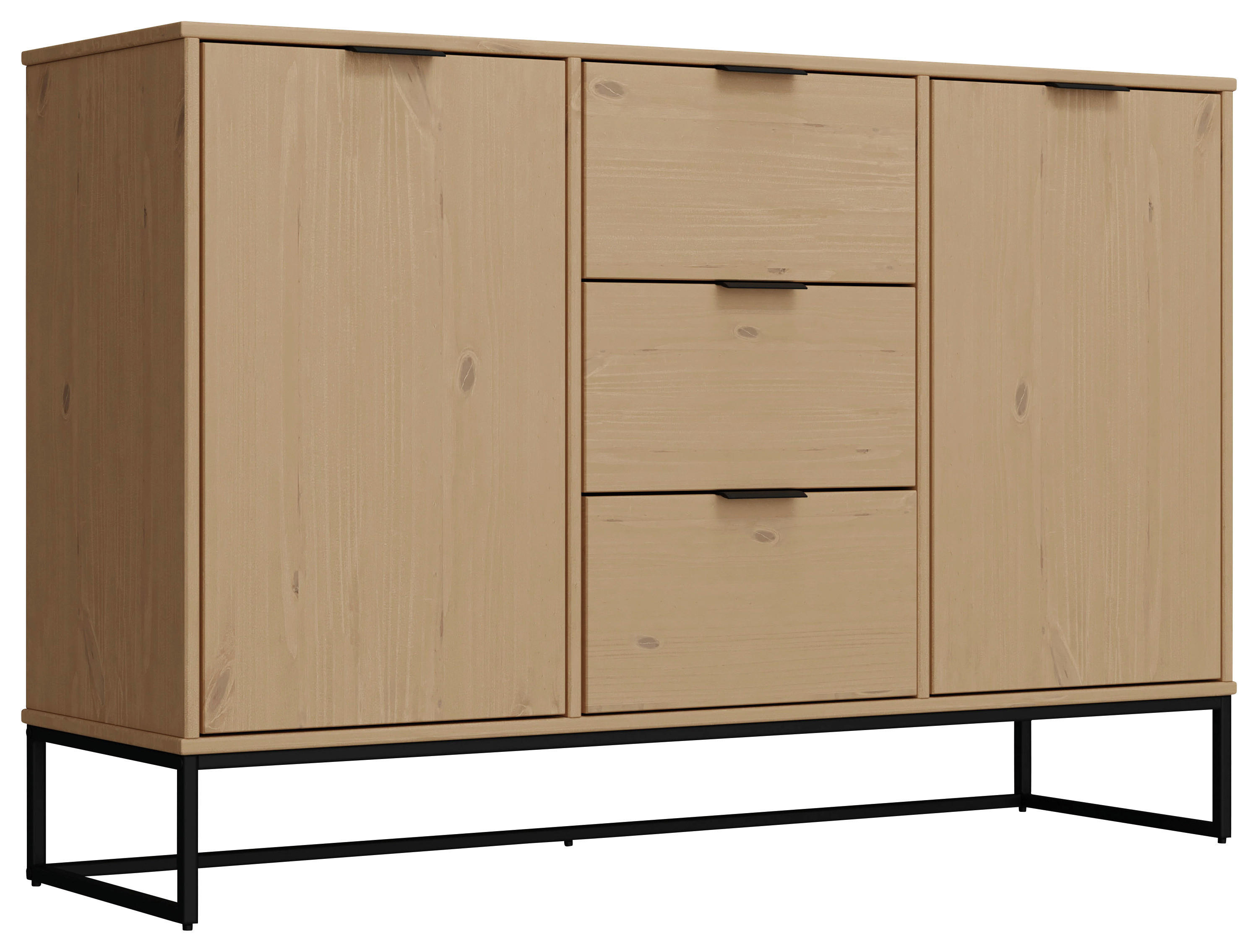Kommode Vivo 2T3S Oak lackiert B/H/L: ca. 45,3x80x150 cm Vivo 2T3S - Oak (150,00/45,30/80,00cm) - Inter Link