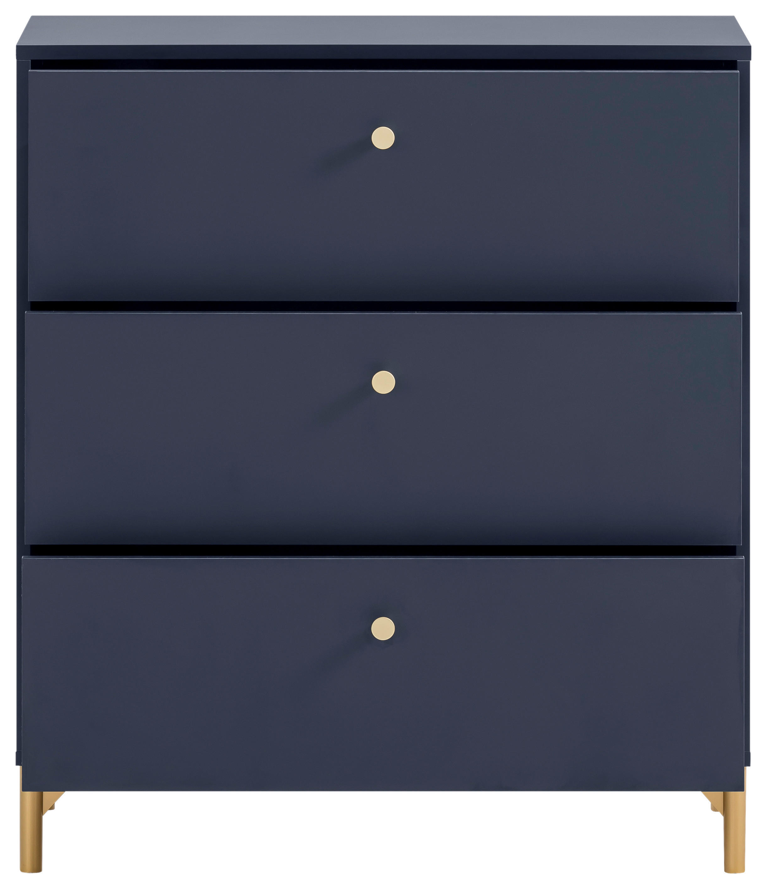 Kommode Alfa blau dunkel B/H/T: ca. 80,1x94,4x40 cm Alfa - blau (80,10/94,40/40,00cm) - Möbelpartner