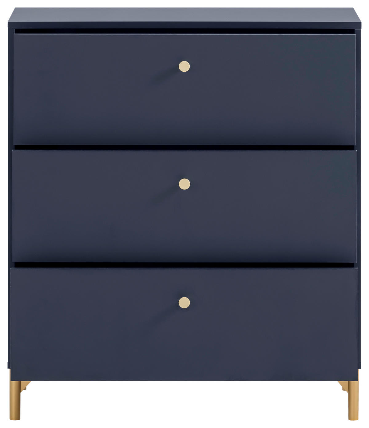 Kommode Alfa blau dunkel B/H/T: ca. 80,1x94,4x40 cm Alfa - blau (80,10/94,40/40,00cm) - Möbelpartner