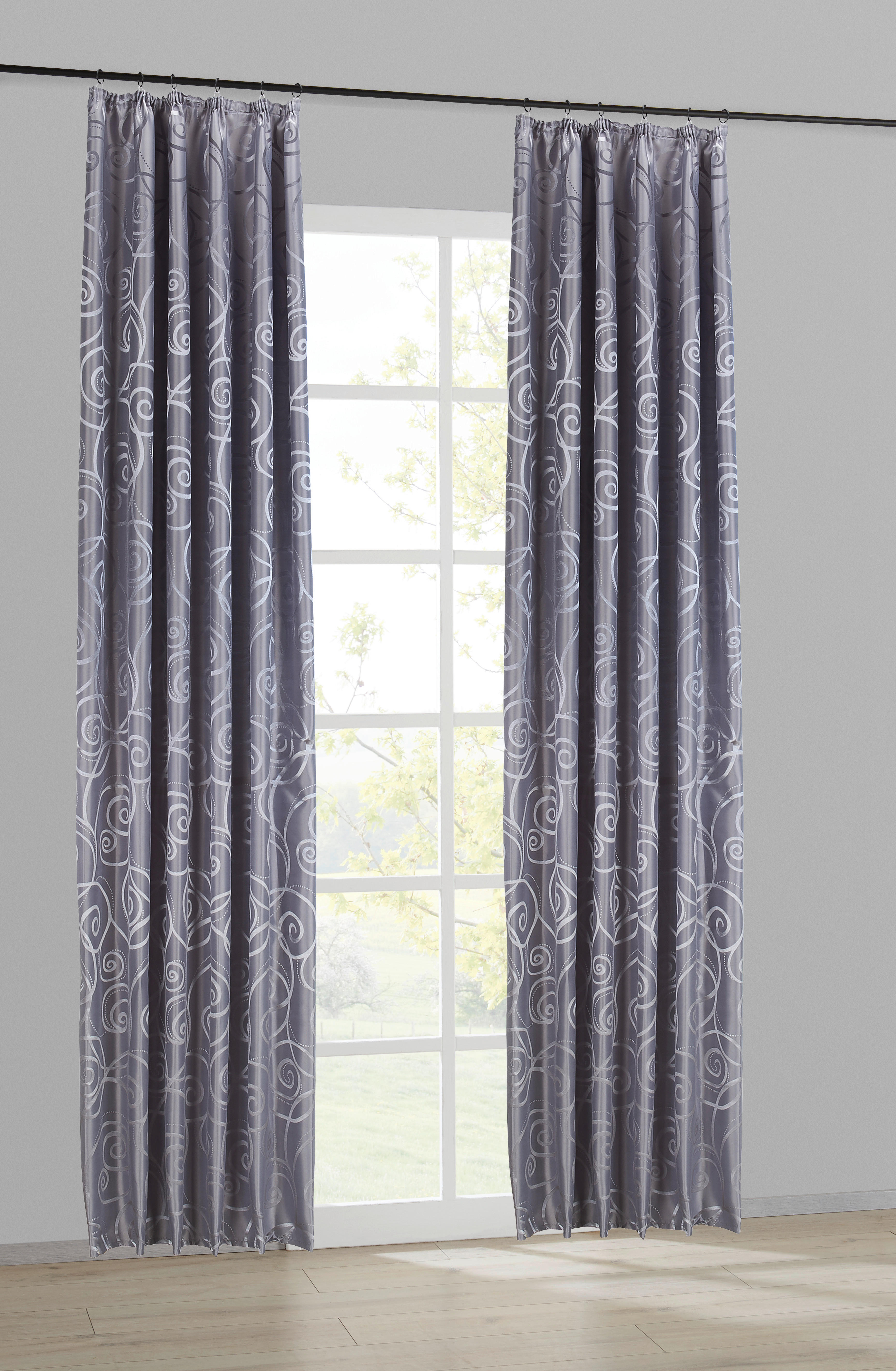 Dekovorhang Triest silber B/H: ca. 140x245 cm Triest - silber (140,00/245,00cm) - silver edition