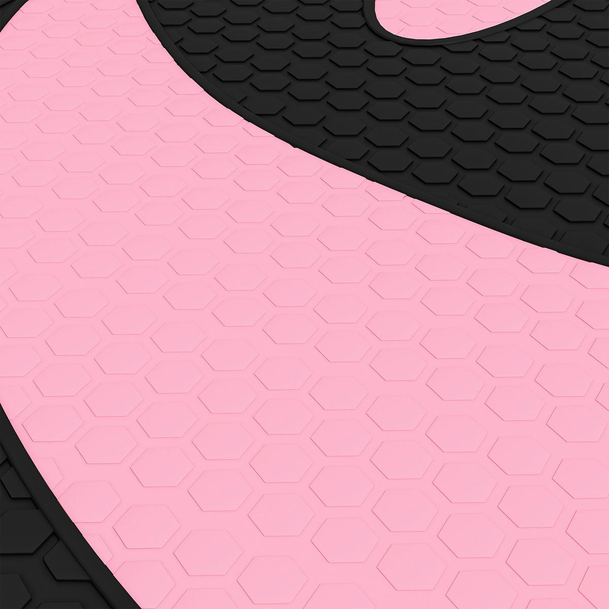 HOMCOM Steppbrett rosa Kunststoff B/H/L: ca. 31x20x80 cm Steppbrett - schwarz/rosa (80,00/31,00/20,00cm) - HOMCOM