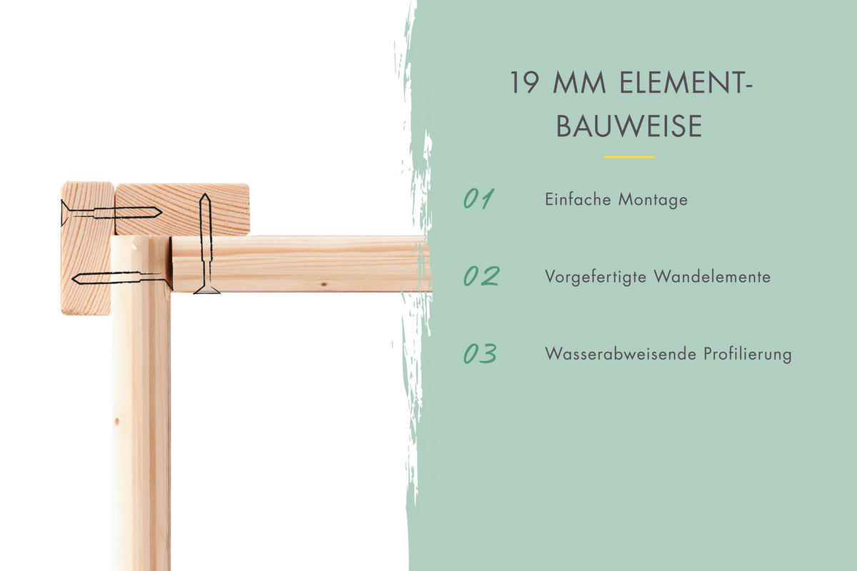 Karibu Hochbeet grau Holz B/H/L: ca. 178x97x97 cm Hochbeet_3 - grau (97,00/178,00/97,00cm) - Karibu