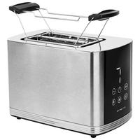 Emerio Toastautomat TO-128308 silber B/H/L: ca. 16,4x18,9x26,8 cm Toastautomat TO-128308 - silber (26,80/16,40/18,90cm) - Emerio