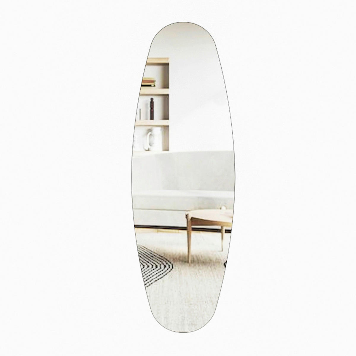 Wandspiegel Venti silber Optik Glas B/H/T: ca. 40x120x2,2 cm Venti - silber (40,00/120,00/2,20cm) - moebel17