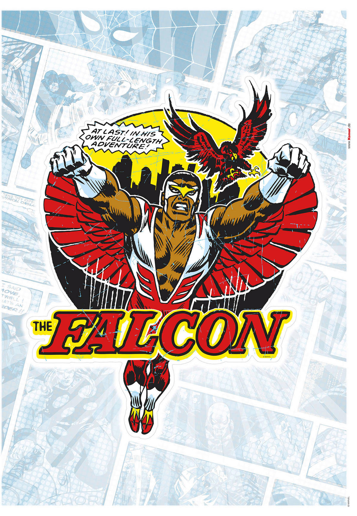 Komar Wandtattoo Falcon Comic Classic  Falcon Comic Classic B/L: ca. 50x70 cm Falcon Comic Classic - (50,00/70,00cm) - Komar
