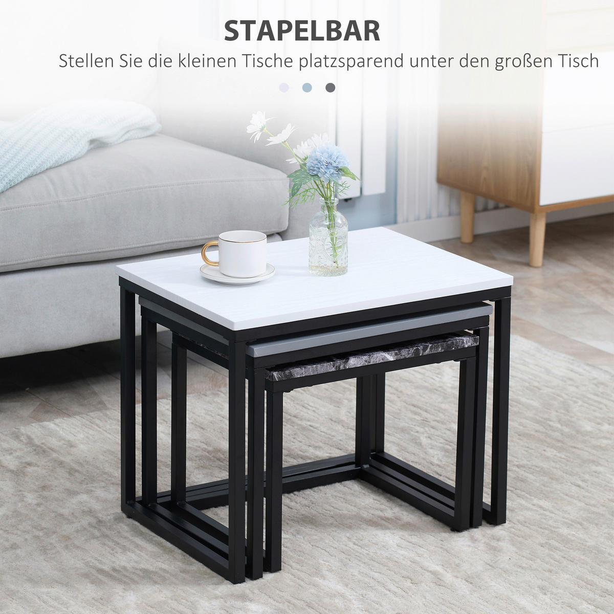 Couchtisch 3er-Set. 833-679 3er-Set. 833-679 - HOMCOM