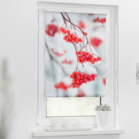 Rollo Vogelbeeren rot B/L: ca. 120x150 cm Vogelbeeren - weiß/rot (120,00/150,00cm) - LICHTBLICK