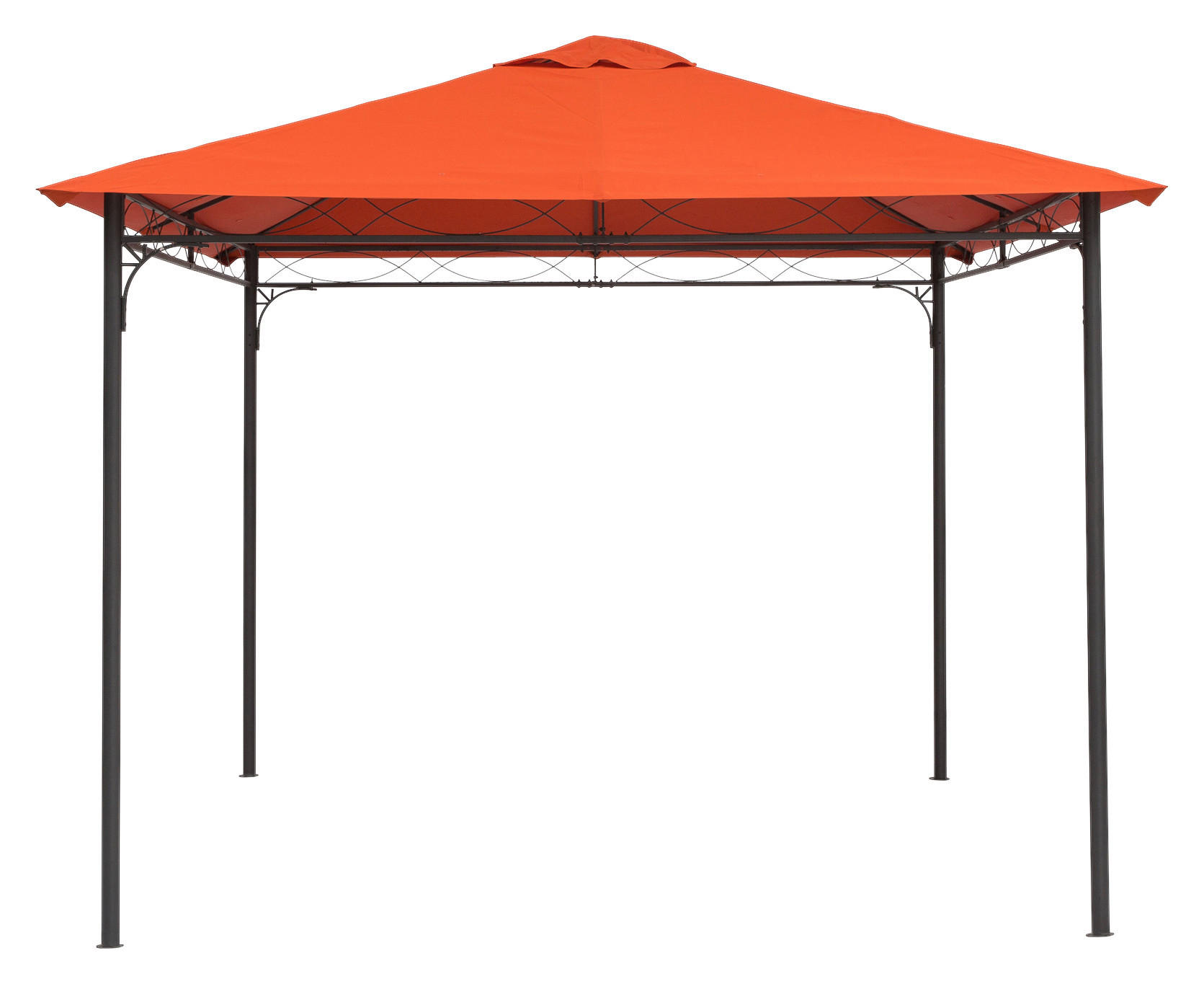 Outsunny Ersatzdach orange Polyester-Mischgewebe B/L: ca. 300x300 cm Ersatzdach - orange (300,00/300,00cm) - Outsunny