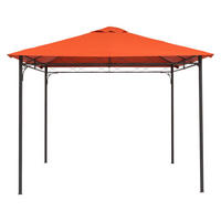 Outsunny Ersatzdach orange Polyester-Mischgewebe B/L: ca. 300x300 cm Ersatzdach - orange (300,00/300,00cm) - Outsunny