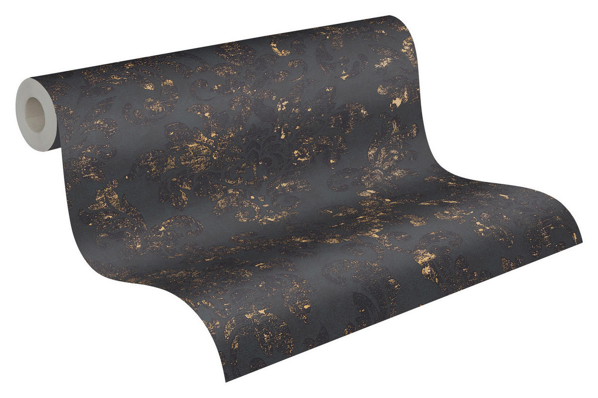 A.S.Creation Vliestapete Neue Bude 2.0 Edition 2 Barock schwarz B/L: ca. 53x1005 cm Neue Bude 2.0 Edition 2 - schwarz (53,00/1005,00cm) - A.S.Creation