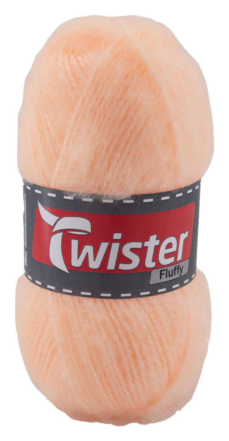 Handstrickgarn Fluffy pfirsich L: ca. 16000 cm Fluffy - pfirsich (16000,00cm) - Twister