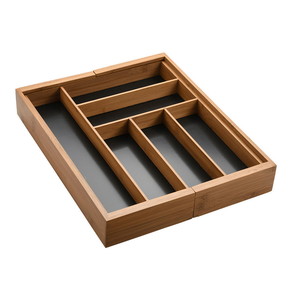 Kesper Besteckkasten braun Bambus B/H/L: ca. 43x6x34 cm Besteckkasten - braun (34,00/43,00/6,00cm) - Kesper